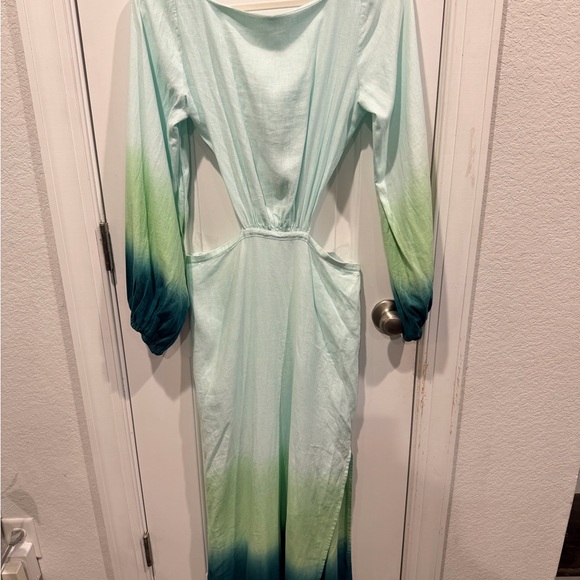 Young Fabulous & Broke Dresses & Skirts - Young, Fabulous & Broke / Women's Light Aqua Ombre Long Dress NWOT